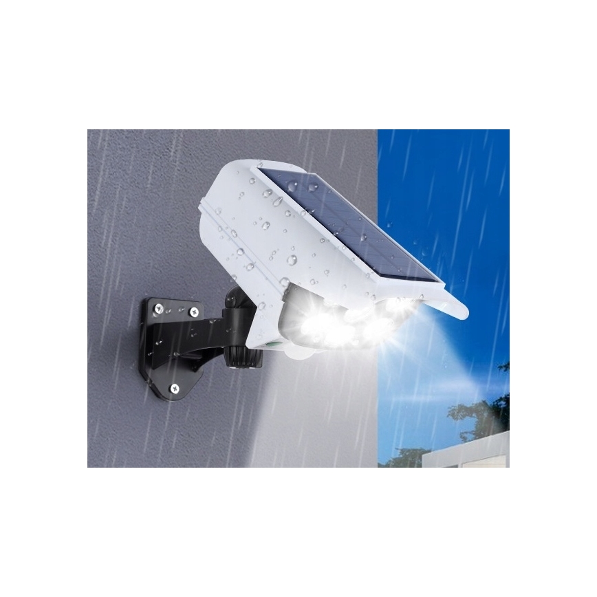 LED Aurinkokenno valvontakamera anturilla KAMERA LED/1W/3,7V 1200 mAh IP44 + kauko-ohjaus