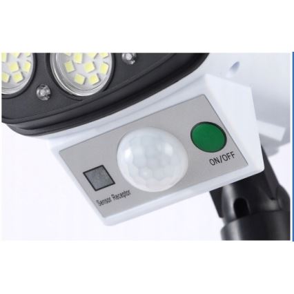 LED Aurinkokenno valvontakamera anturilla KAMERA LED/1W/3,7V 1200 mAh IP44 + kauko-ohjaus