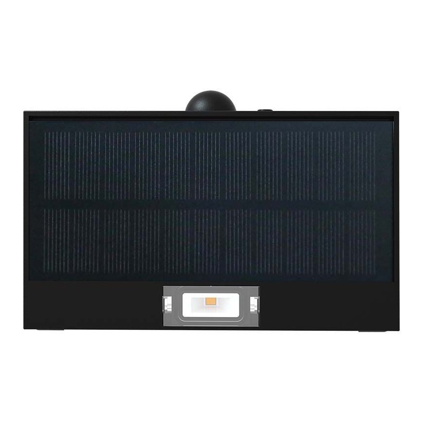 LED-seinäaurinkovalaisin anturilla LED/3W/3,7V 3000K/4000K IP65 1200 mAh musta
