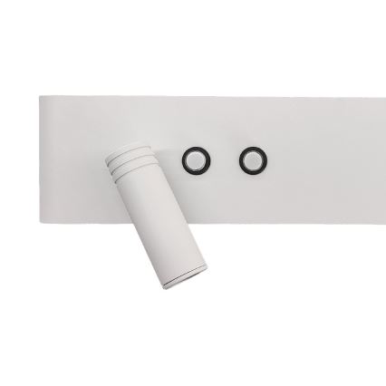 LED seinäkohdevalaisin RESORT LED/10W/230V + LED/3W valkoinen vasen