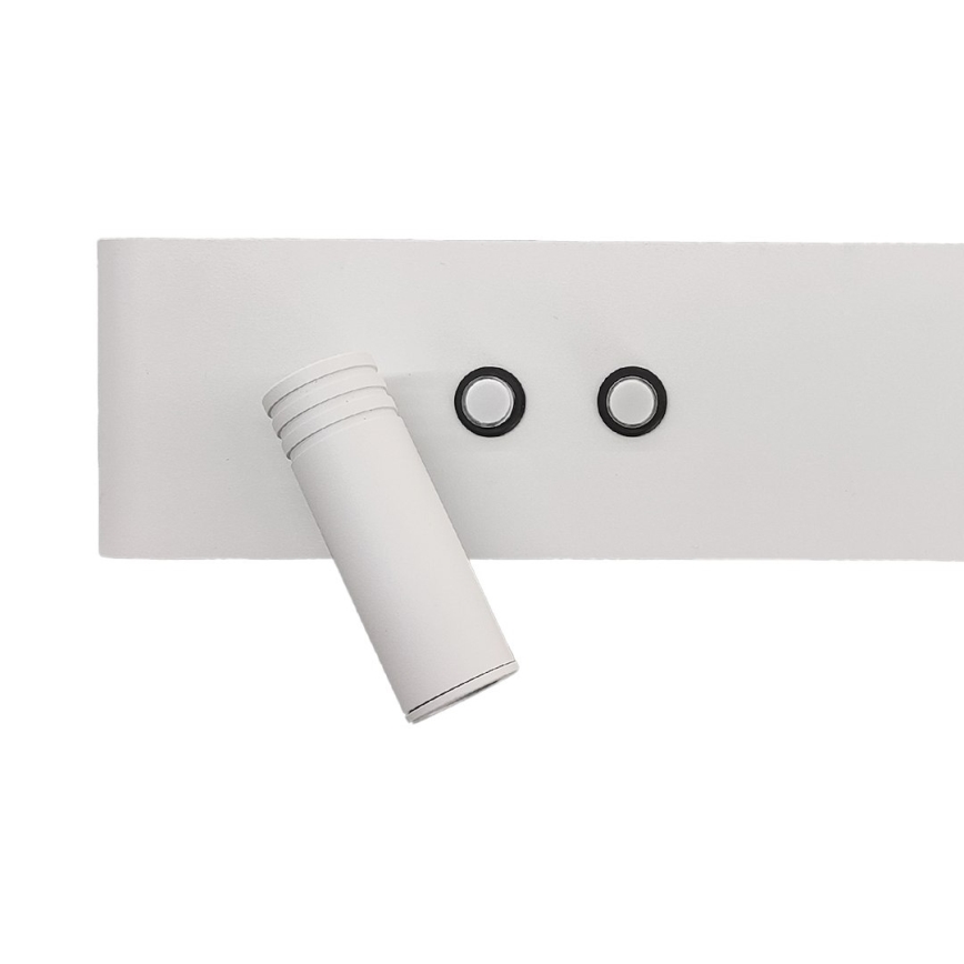 LED seinäkohdevalaisin RESORT LED/10W/230V + LED/3W valkoinen vasen