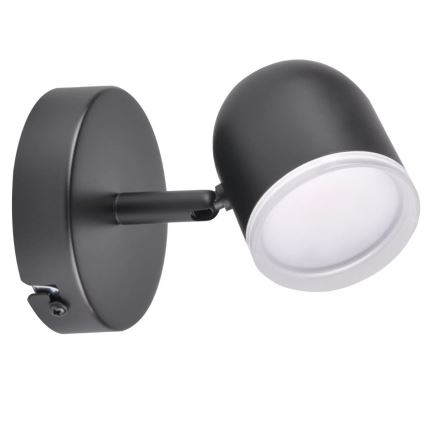 LED-seinäkohdevalo RAWI LED/4,2W/230V musta