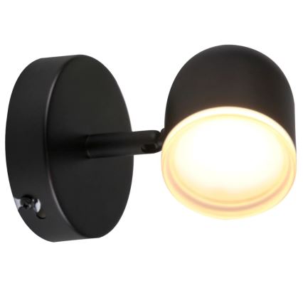 LED-seinäkohdevalo RAWI LED/4,2W/230V musta