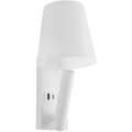 LED-seinälamppu USB-portilla LED/2W/230V 3000K valkoinen