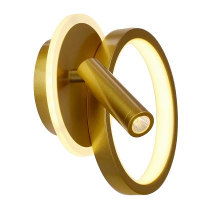 LED-seinäspotti MONET LED/15W/230V, kultainen