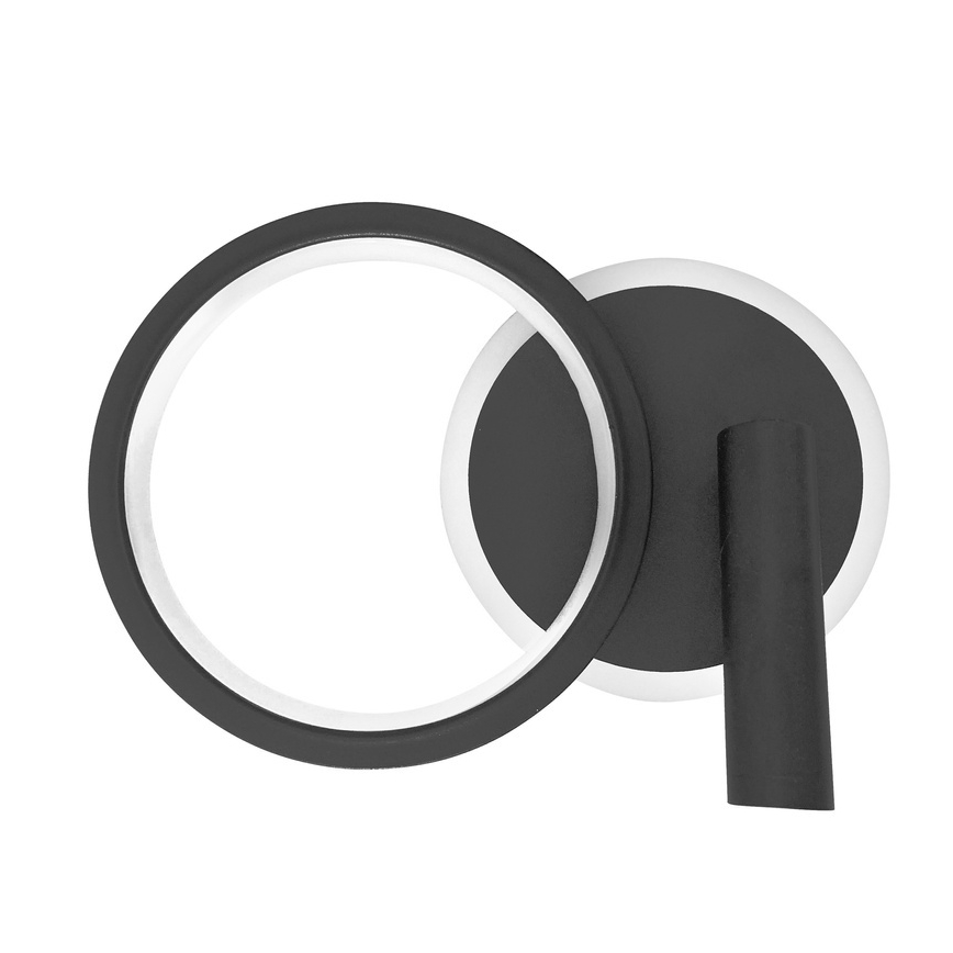 LED-seinäspotti MONET LED/16W/230V musta