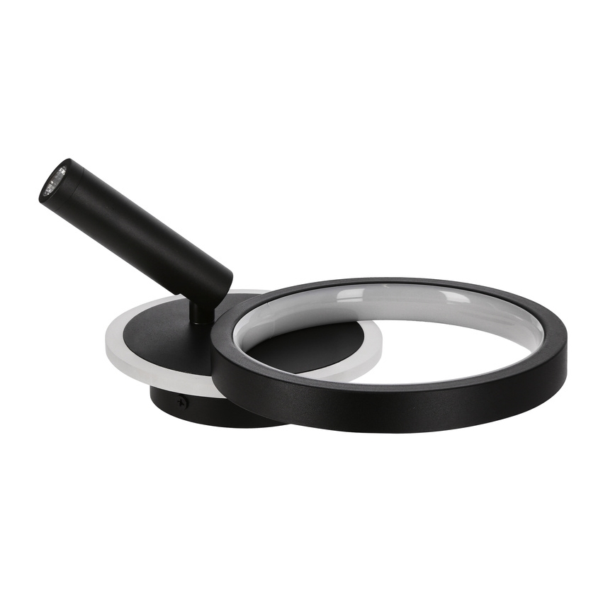 LED-seinäspotti MONET LED/16W/230V musta