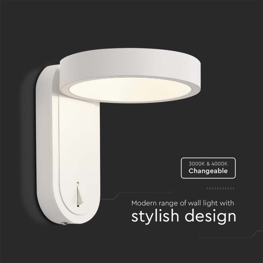 LED Seinävalaisin LED/5W/230V 3000K/4000K valkoinen