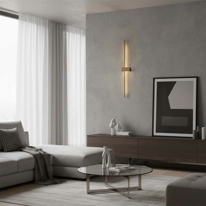 LED-seinävalaisin AISHA LED/12W/230V 4000K kullanvärinen