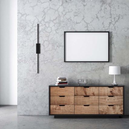 LED-seinävalaisin AISHA LED/12W/230V 4000K musta