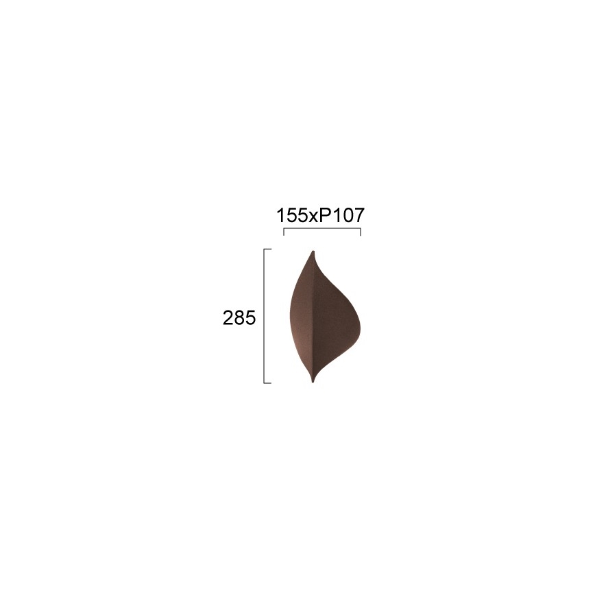 LED-seinävalaisin AMALFI LED/10W/230V ruskea