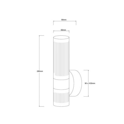 LED-seinävalaisin AMBIENTE LED/6W/230V 3000/4000/6000K kultainen