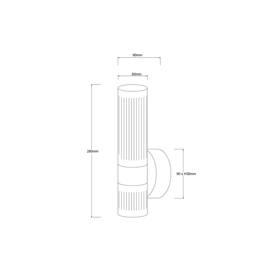 LED-seinävalaisin AMBIENTE LED/6W/230V 3000/4000/6000K kultainen