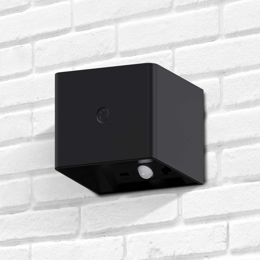 LED Himmennettävä seinä kosketus kevyt anturilla MIRI LED/2,5W/3,7V 3000/4000/6400K 4000 mAh musta