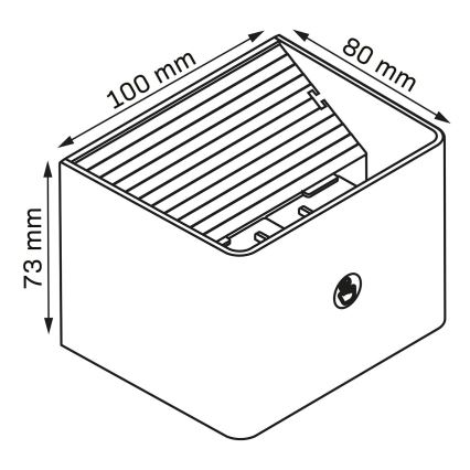 LED Himmennettävä seinä kosketus kevyt anturilla MIRI LED/2,5W/3,7V 3000/4000/6400K 4000 mAh musta