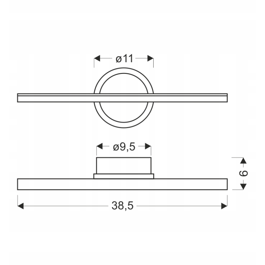 LED-seinävalaisin BATUTA LED/10W/230V beige