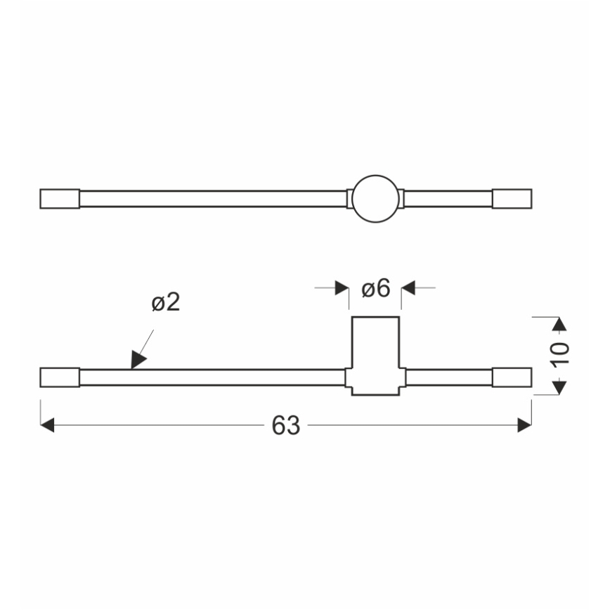LED-seinävalaisin BATUTA LED/14W/230V kultainen