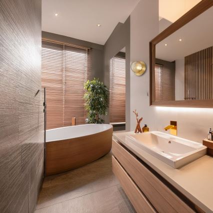 LED-seinävalaisin BOLLA LED/3W/230V kultainen/savunbeige