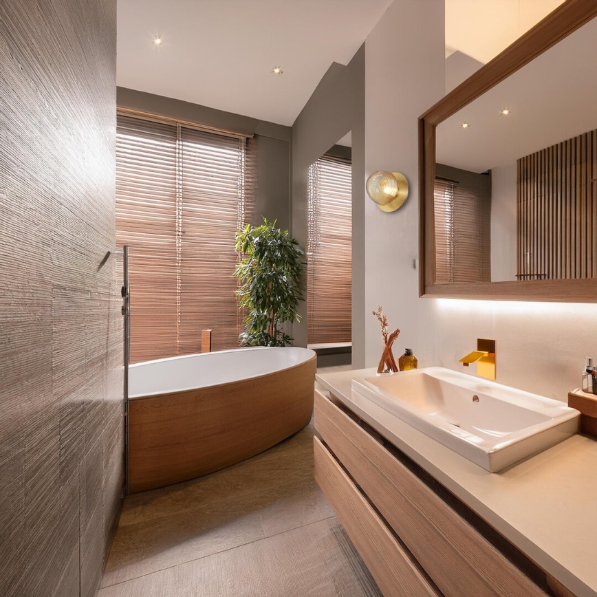 LED-seinävalaisin BOLLA LED/3W/230V kultainen/savunbeige