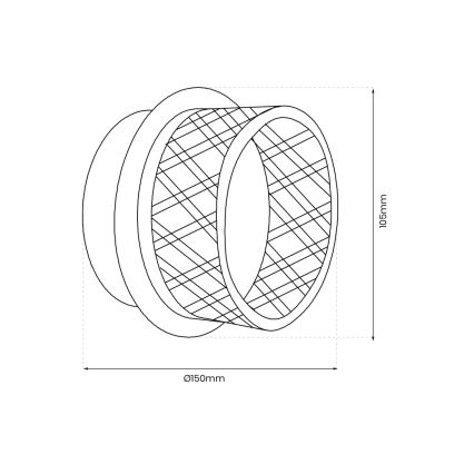 LED-seinävalaisin ELEGANCE LED/9W/230V kulta