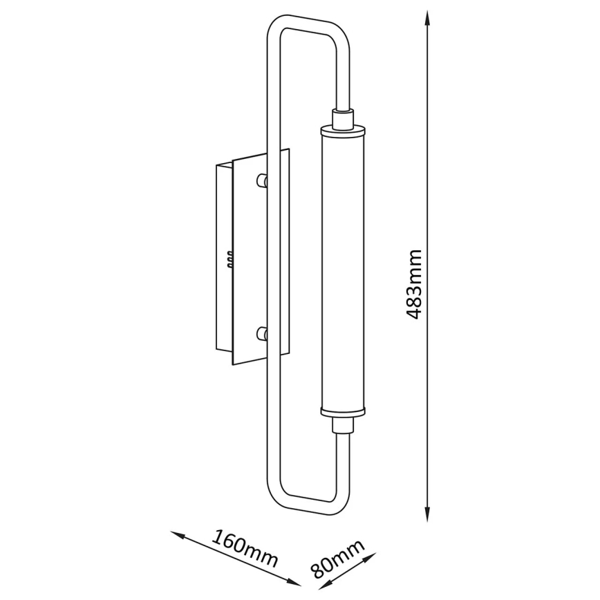 LED-seinävalaisin FELICJA LED/10W/230V 4000K musta