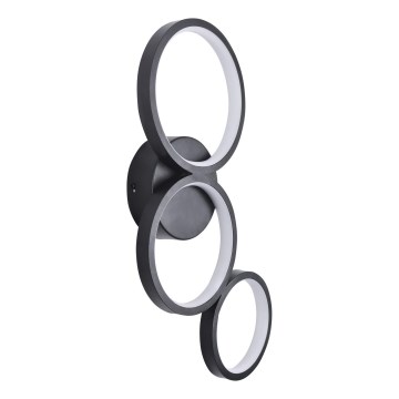 LED-seinävalaisin FLAMENCO LED/23W/230V 4000K musta