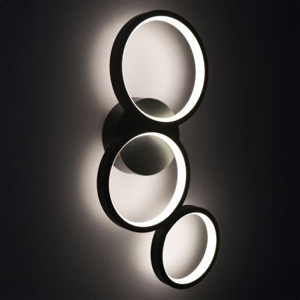 LED-seinävalaisin FLAMENCO LED/23W/230V 4000K musta