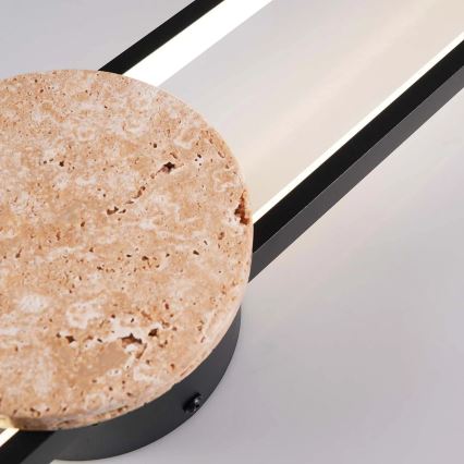 LED-seinävalaisin FLORENTYNA LED/24W/230V 4000K musta/beige