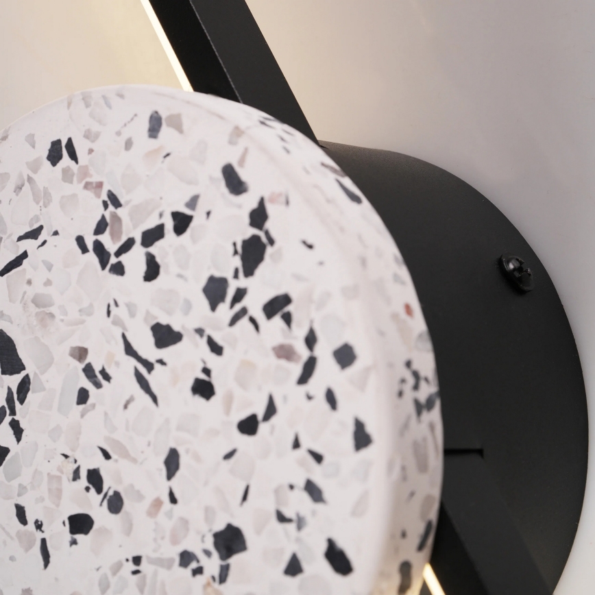 LED-seinävalaisin FLORENTYNA LED/24W/230V 4000K musta/valkoinen