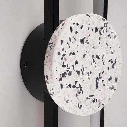 LED-seinävalaisin FLORENTYNA LED/24W/230V 4000K musta/valkoinen