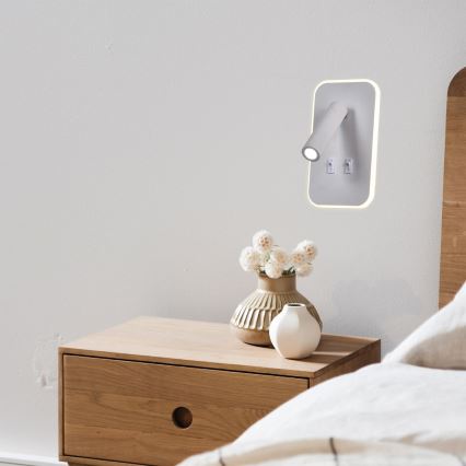 LED-seinävalaisin IRIS LED/14W/230V 3000K valkoinen