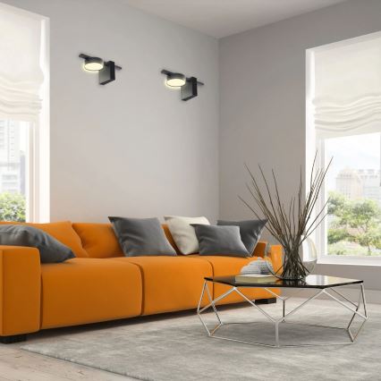 LED-seinävalaisin JOY 1xGX53/6W/230V musta