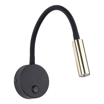 LED-seinävalaisin LAGOS 1xG9/3W/230V 4000K musta/kulta