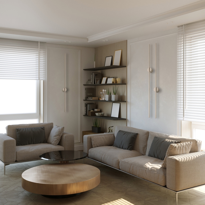 LED-seinävalaisin LANA LED/12W/230V 4000K beige