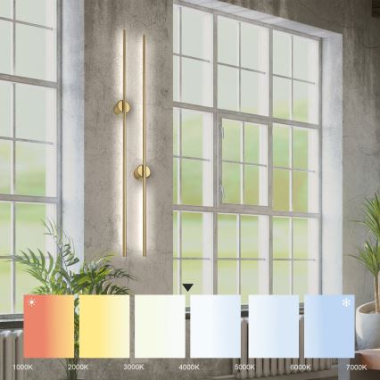 LED-seinävalaisin LANA LED/12W/230V 4000K mattakullanvärinen