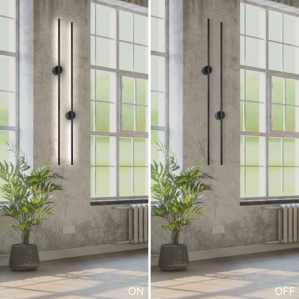 LED-seinävalaisin LANA LED/12W/230V 4000K musta