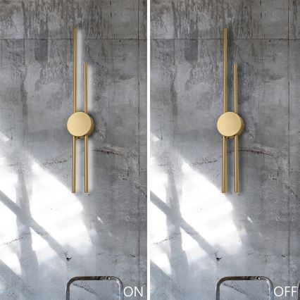 LED-seinävalaisin LANA LED/15W/230V 4000K mattakultainen
