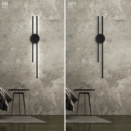 LED-seinävalaisin LANA LED/15W/230V 4000K musta