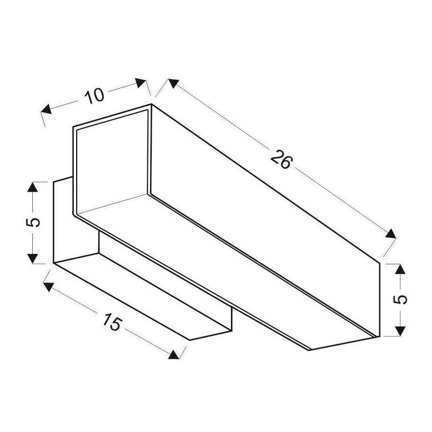 LED-seinävalaisin LANDER LED10W/230V