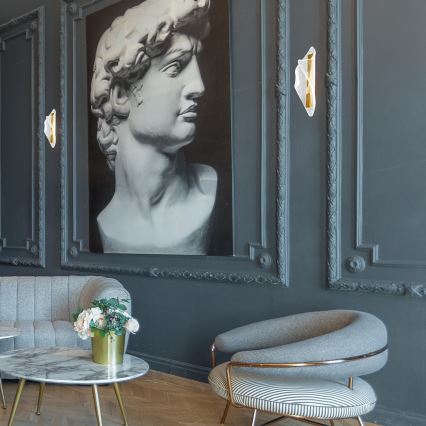 LED-seinävalaisin LARGO LED/8W/230V kulta