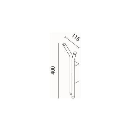 LED-seinävalaisin LED/10W/230V 3000K