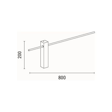LED-seinävalaisin LED/10W/230V 3000K