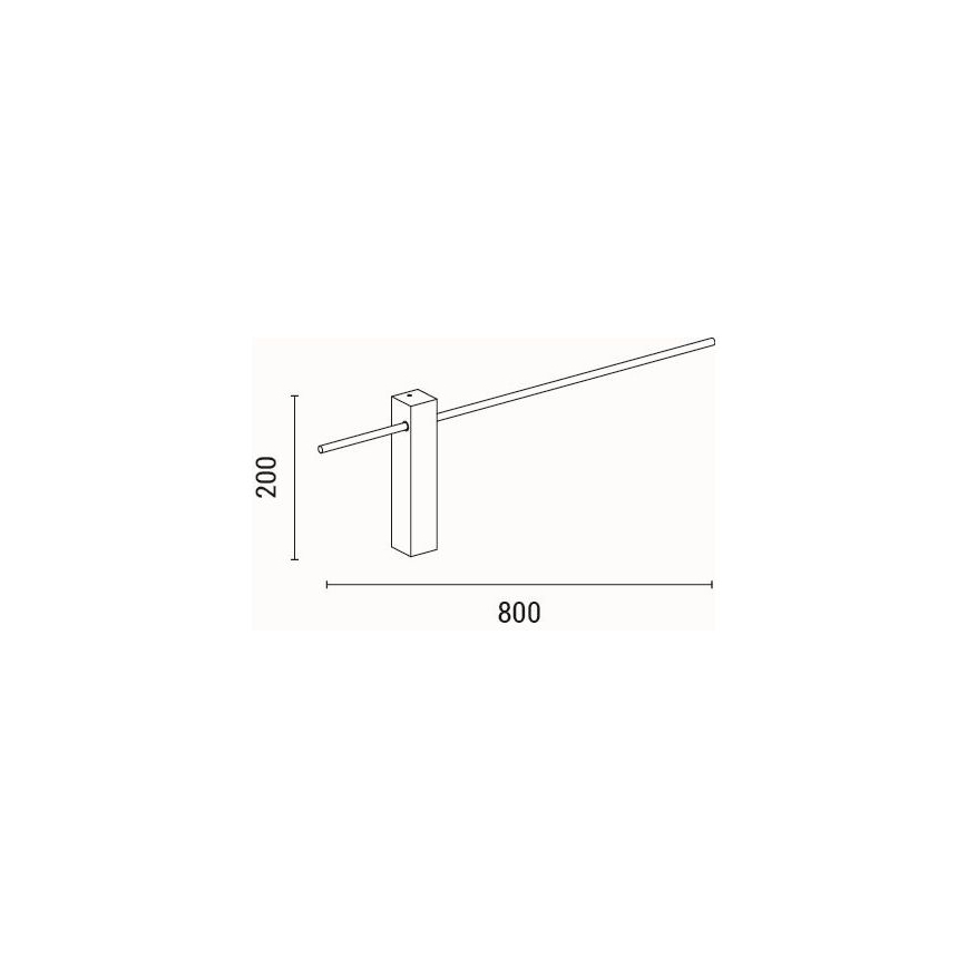 LED-seinävalaisin LED/10W/230V 3000K