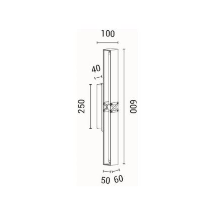 LED-seinävalaisin LED/13W/230V 3000K