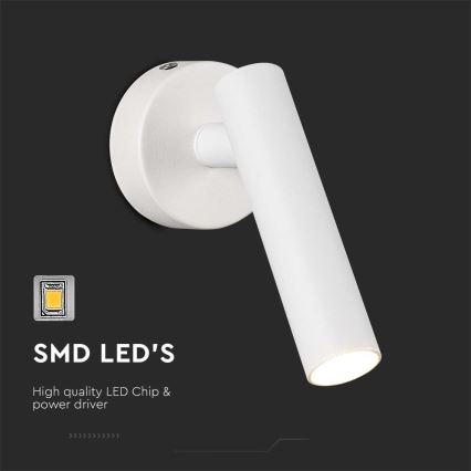 LED-seinävalaisin LED/2W/230V 3000K valkoinen