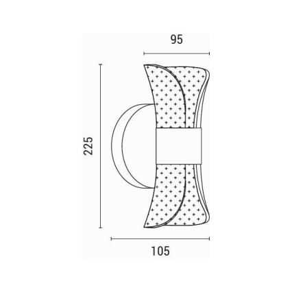 LED-seinävalaisin LED/8W/230V 3000K