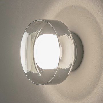 LED-seinävalaisin LED/8W/230V 3000K musta/savuinen