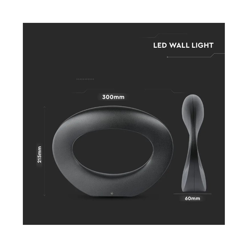 LED Seinävalaisin LED/9W/230V