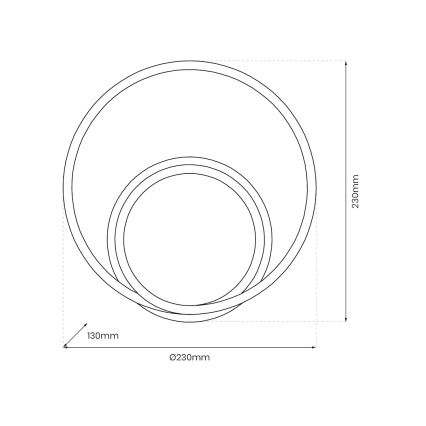 LED-seinävalaisin LUCERO LED/13W/230V kiiltävä kromi