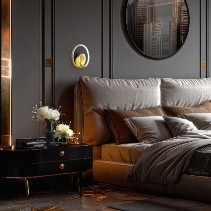 LED-seinävalaisin LUCERO LED/13W/230V kulta